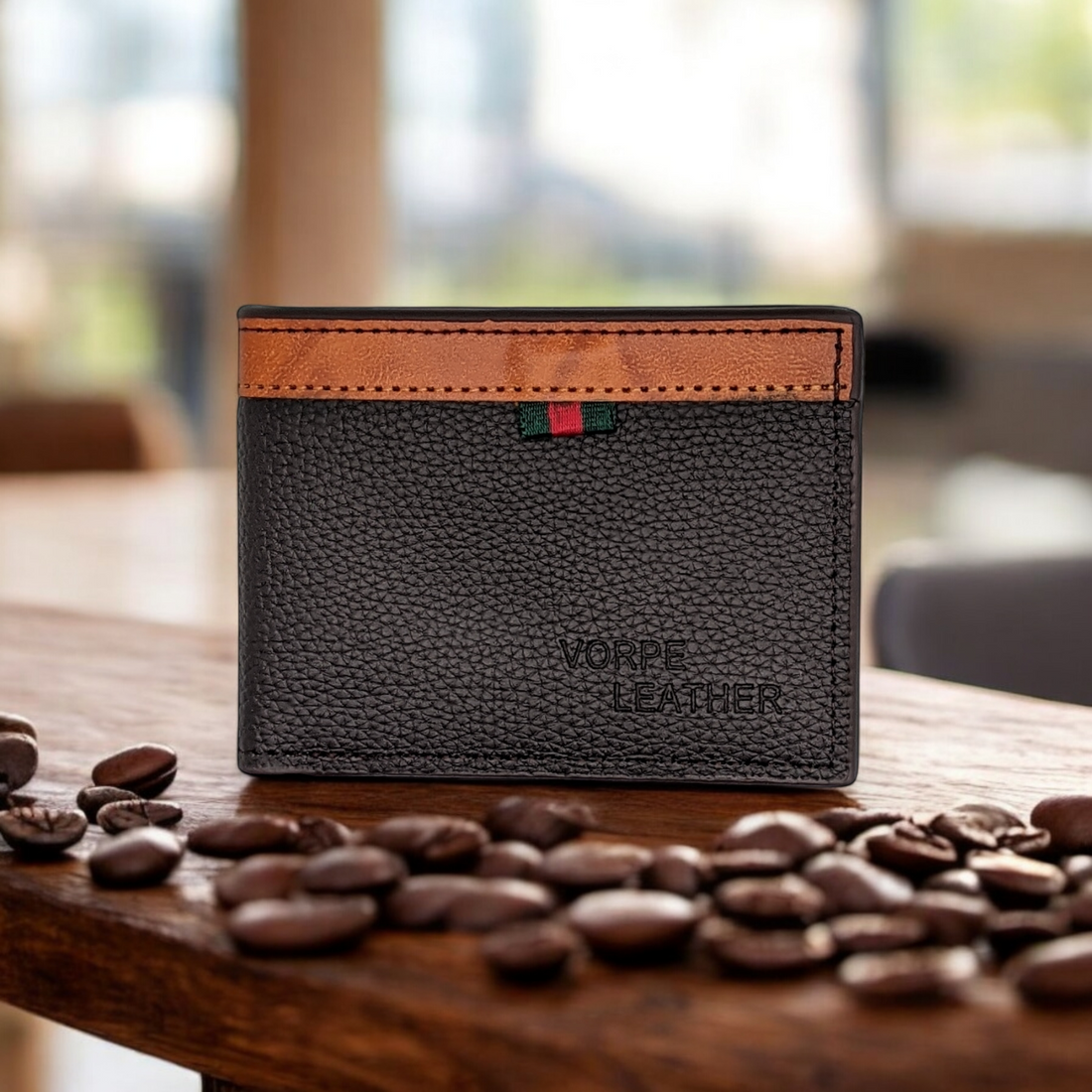 RYLO One-Line Leather Wallet & Card Holder